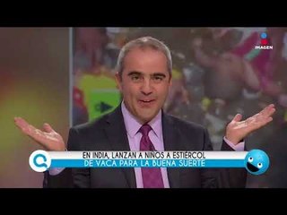 En la India lanzan a sus niños al estiercol de vaca | Qué Importa