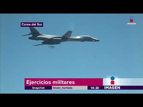 Ejercicios militares en Corea del Sur y EU | Noticias con Yuriria Sie