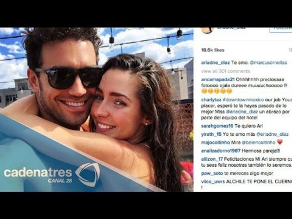 Marcus Ornellas se publicita a "costillas" de su noviazgo con Ariadne Díaz