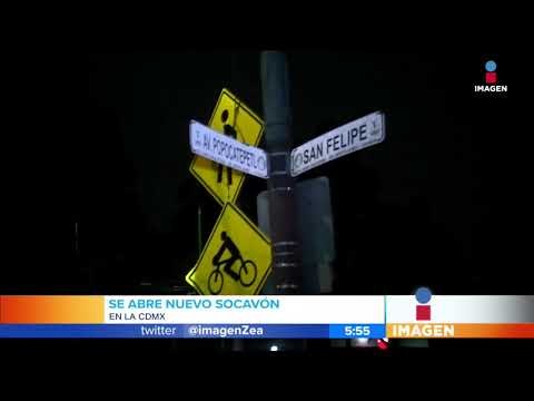 ¡Se abre otro socavón en la CDMX! Ahora sobre Eje 8 | Noticias con Francisco Zea