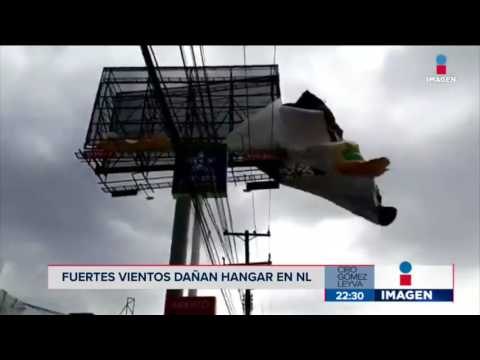 Fuertes lluvias en Nuevo León afectan los hangares del Aeropuerto del norte | Noticias con Ciro