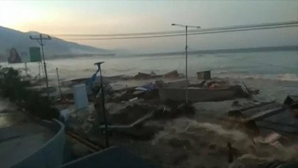Indonesien: Video zeigt anrollenden Tsunami