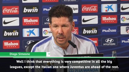 All European leagues competitive apart from Italy - Simeone