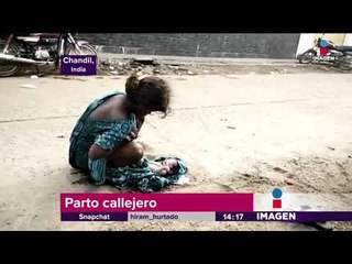 Da a luz en la calle, frente a un hospital, sin que la ayuden | Noticias con Yuriria Sierra