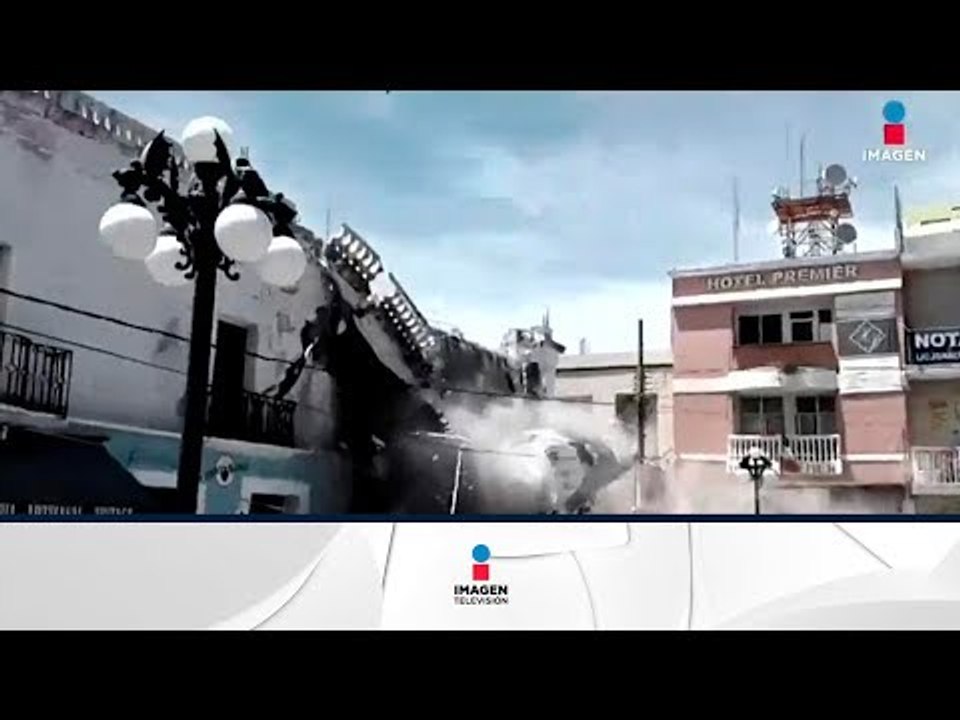 Impresionantes imágenes del temblor en Puebla | Noticias con Francisco Zea