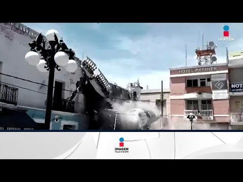 Impresionantes imágenes del temblor en Puebla | Noticias con Francisco Zea