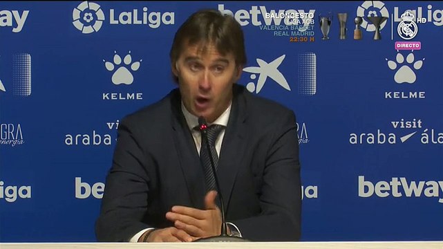 Julen Lopetegui: Sabemos cómo es la vida en el Real Madrid pero estamos en octubre