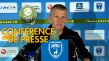 Conférence de presse Chamois Niortais - Paris FC (1-0) : Patrice LAIR (CNFC) - Mecha BAZDAREVIC (PFC) - 2018/2019