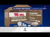 U2 donará sus ganancias para refugios temporales para damnificados | Noticias con Ciro Gómez Leyva