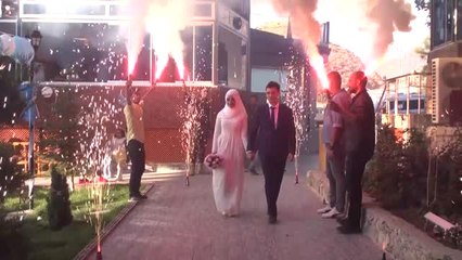 Çukurca Emniyet Müdürlüğünün Bahçesinde Nikah Merasimi