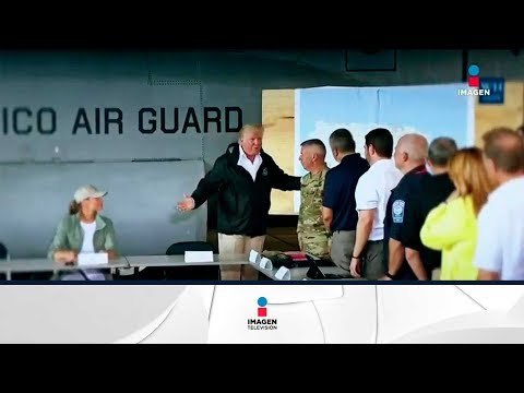 Donald Trump visitó Puerto Rico y minimizó el impacto de María en la isla | Noticias con Ciro