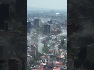 Impactantes imágenes de temblor en la CDMX, avenida Reforma se sacude | 19 septiembre 2017