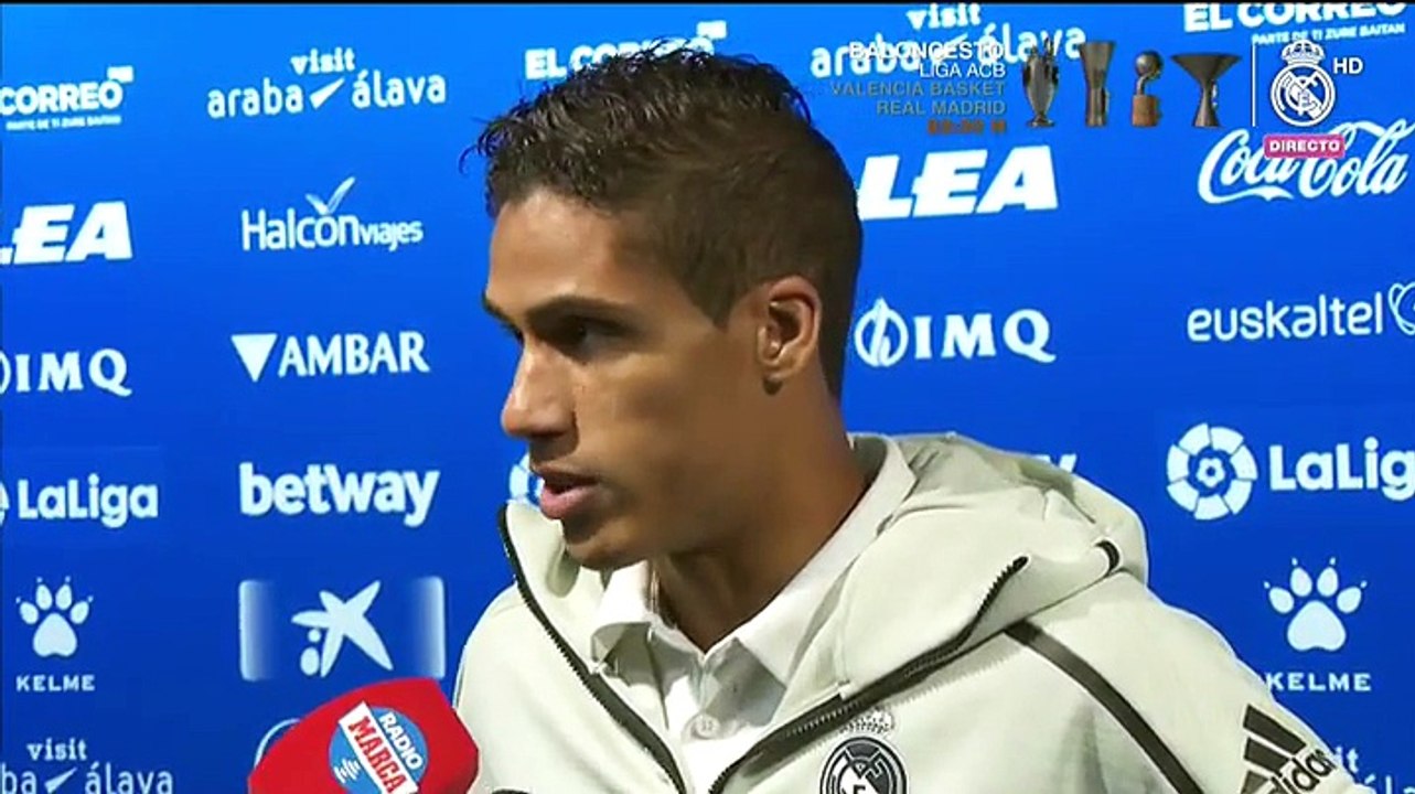 Varane: "En el vestuario estamos encantados con Lopetegui"
