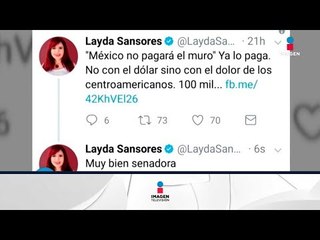 Layda Sansores se felicita a ella misma en Twitter | Qué Importa