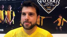 R1 FUTSAL – Alberto ARTEAGA réagit après la victoire de FS MONT d’OR contre le FC CHAVANOZ