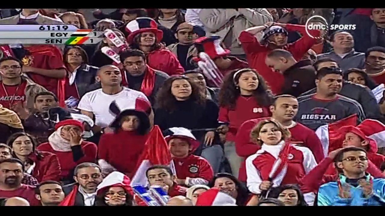الشوط الثاني من مباراة  مصر و السنغال 2-1 نصف ن...