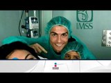 Hijo de Cristiano Ronaldo nace en el IMSS, y todos se la creen | Qué Importa