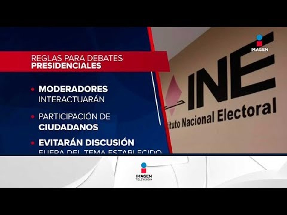 INE establece reglas para los debates presidenciales de 2018 | Noticias con Ciro Gómez Leyva