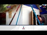 Alumnos de la UNAM construyen casas para damnificados | Noticias con Yuriria Sierra