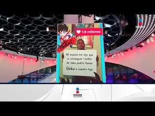 Hombre le pondrá "Goku" a su hijo porque le ganó apuesta a su esposa | Noticias con Yuriria Sierra