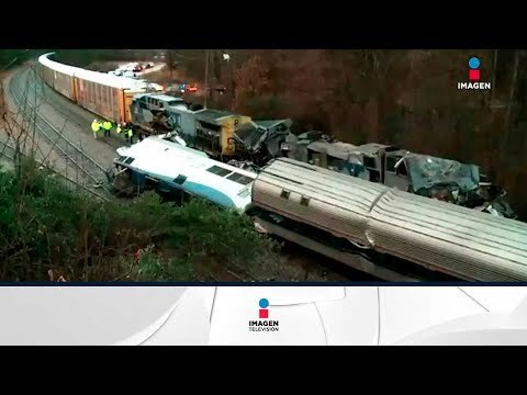 Dos muertos y cientos de heridos dejó un choque de trenes en EEUU | Noticias con Francisco Zea