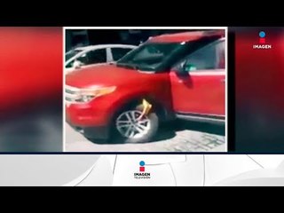 Por no pagar dos pesos #LadyParquímetros destroza su camioneta | Noticias con Francisco Zea
