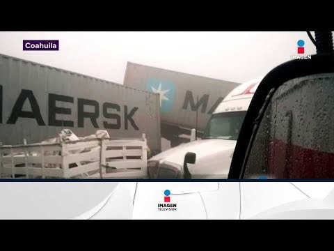 Carambola en carretera Monterrey- Saltillo | Noticias con Yuriria Sierra