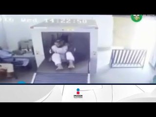 Hombre no sabe cómo funcionan las revisiones de seguridad en aeropuertos | Qué Importa