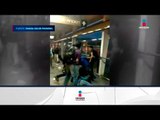 Captan pelea en la línea 12 del Metro | Noticias con Ciro Gómez Leyva