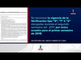 Dan prórroga para la verificación vehicular en 2018 | Noticias con Ciro