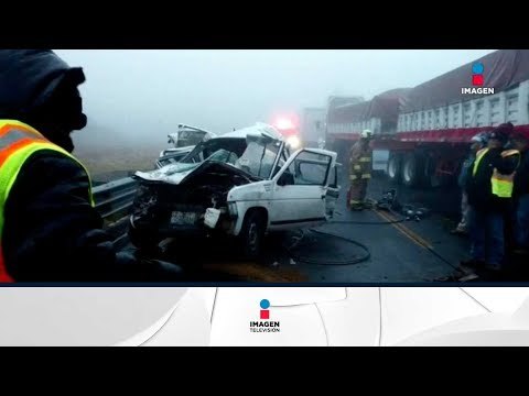 Carambola por neblina en la México-Veracuz | Noticias con Ciro