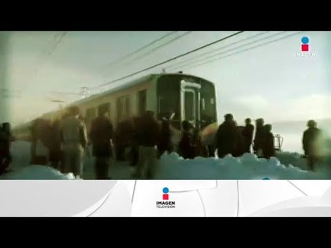 15 horas atrapados en un tren | Noticias con Yuriria Sierra
