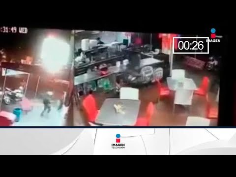 Asalto en pizzería por Estadio azteca | Noticias con Yuriria Sierra