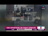 ¡Los delincuentes tienen armas como para derribar aviones! | Noticias con Yuriria Sierra