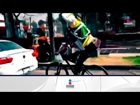 Captan choque de ciclista cargando una estatua de San Judas Tadeo | Noticias con Francisco Zea