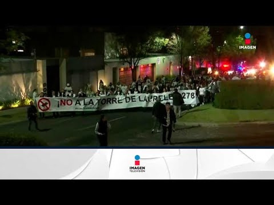 Vecinos marchan contra las construcciones irregulares en la CDMX | Noticias con Ciro Gómez Leyva