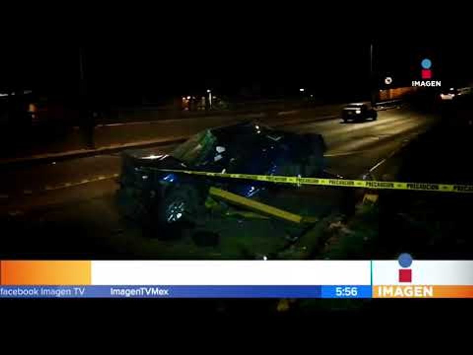 Muere conductor al chocar contra una barra de contención | Noticias con Francisco Zea