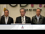 Miguel Ángel Mancera habló sobre las narcomantas que aparecieron en la CDMX