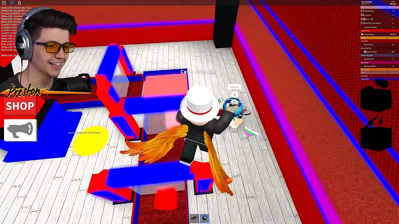 ROBLOX 2 PLAYER SUPERHERO TYCOON with MY LITTLE BROTHER!