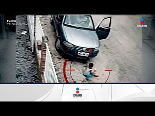 Un niño se salva de ser atropellado | Noticias con Yuriria Sierra