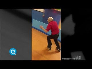Abuelito patinador humilla a los demás patinadores | Qué Importa