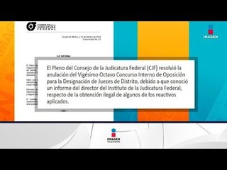 Скачать видео: Aspirantes a jueces federales compran las respuestas de un examen | Noticias con Francisco Zea