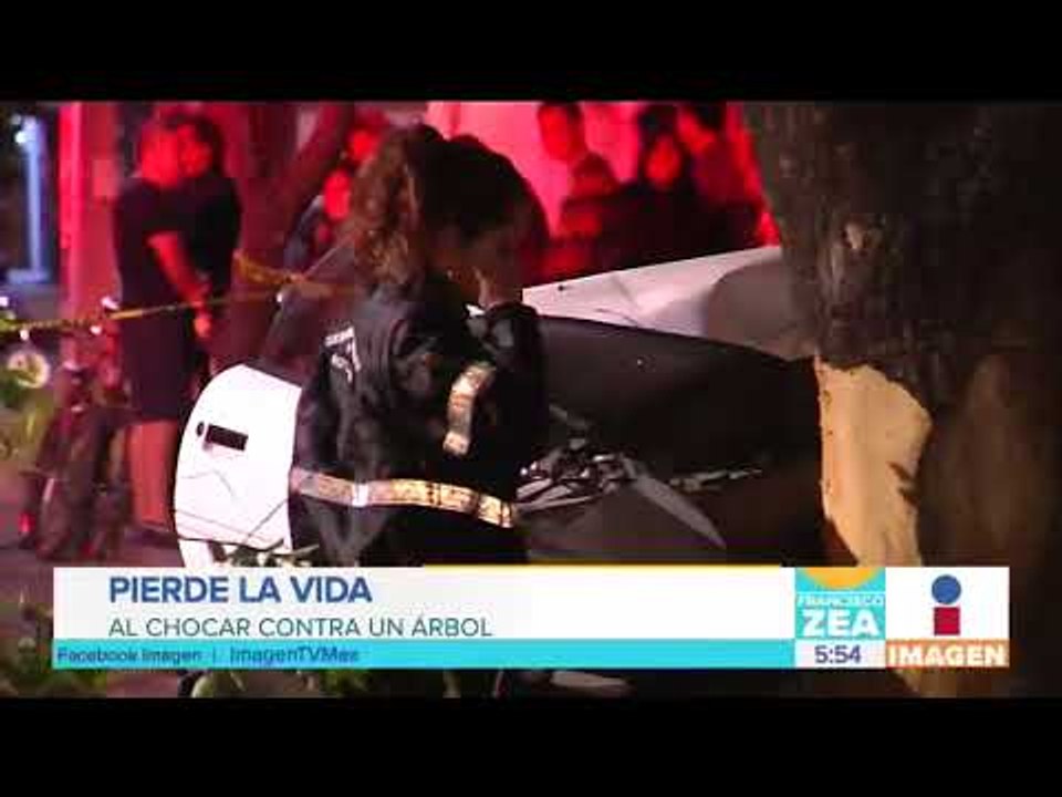 Joven pierde la vida al chocar contra un árbol en Azcapotzalco | Noticias con Francisco Zea