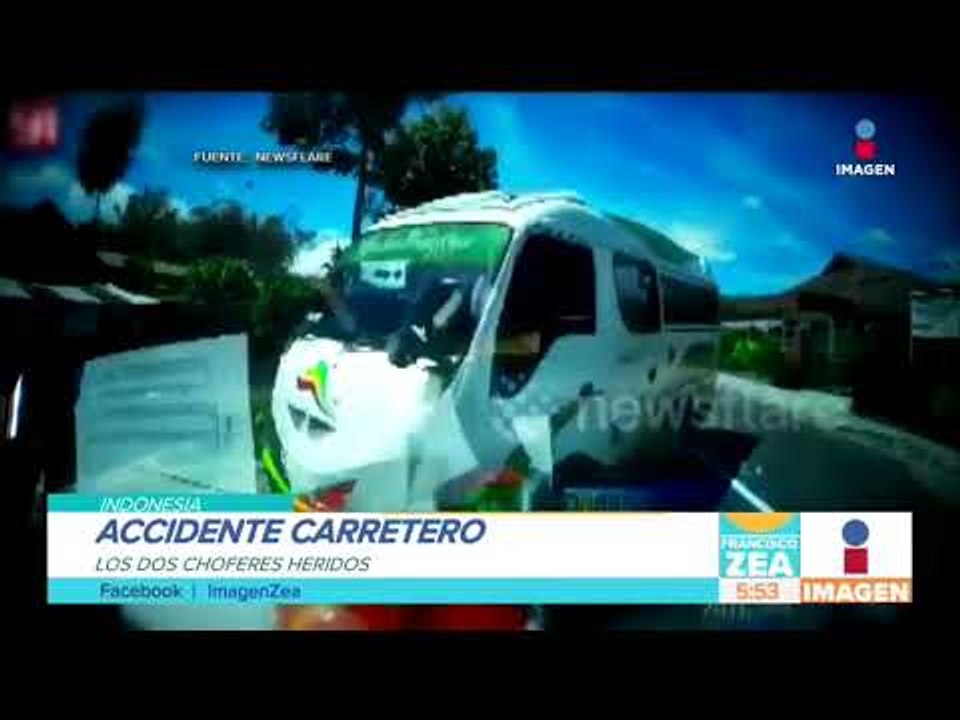 ¡Accidente en carretera! Dos camiones chocan | Noticias con Francisco Zea
