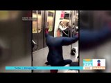 Spiderman Latino bailando en el Metro de Chile | Noticias con Francisco Zea