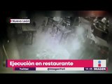 Asesinan a hombre en restaurante en unos cuantos segundos | Noticias con Yuriria Sierra