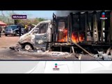 Suspenden viajes de autobuses en Michoacán por bloqueos | Noticias con Yuriria Sierra