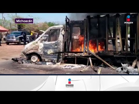 Suspenden viajes de autobuses en Michoacán por bloqueos | Noticias con Yuriria Sierra
