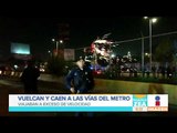 ¡Auto a exceso de velocidad cae a las vías del Metro de la CDMX! | Noticias con Francisco Zea