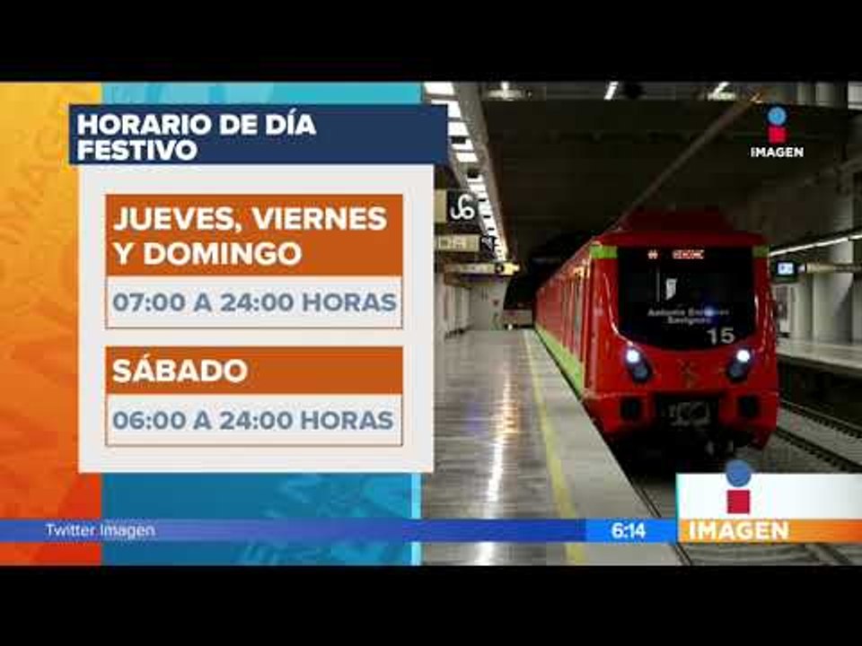 Metro operará jueves y viernes en horario de día festivo | Noticias con Francisco Zea